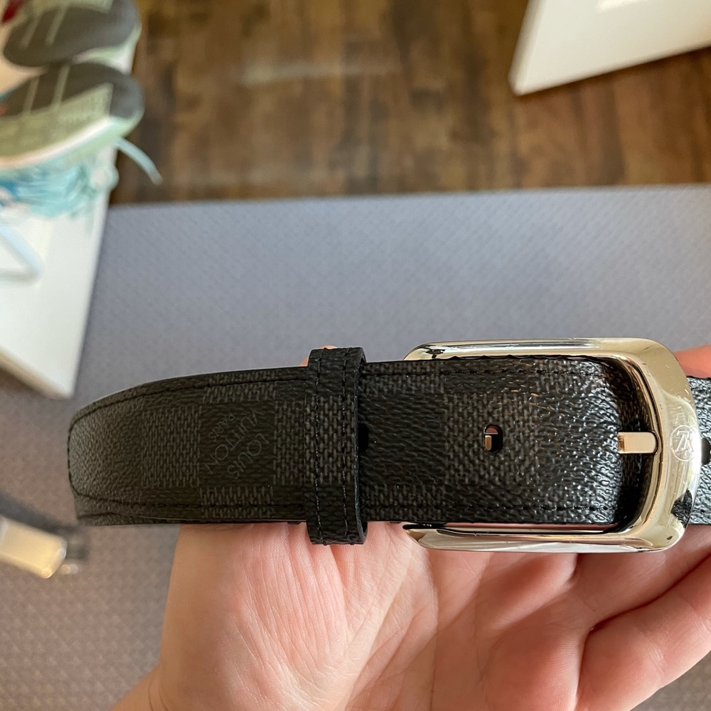 Louis Vuitton Black Damier belt